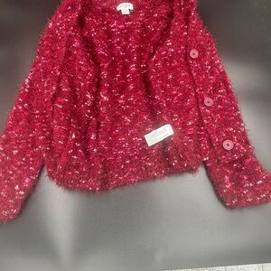 Cat & Jack Fuzzy Red Kids Blazer